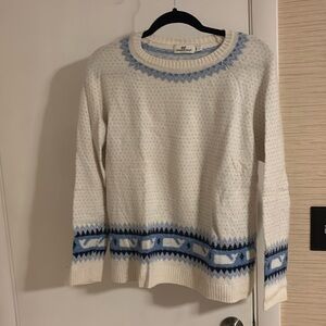 Vineyard Vines whale fair isle sweater size large